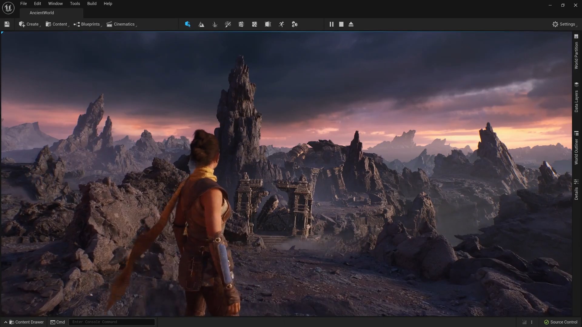 C++ is the main languge in Unreal Engine